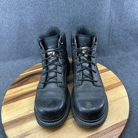 Red Wing Irish Setter Black Steel Toe Work Boots 6" Mens 13 D/M 83664 Kittson - Picture 4 of 10